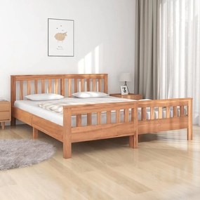 326270 vidaXL Рамка за легло, тиково дърво масив, 160x200 cм
