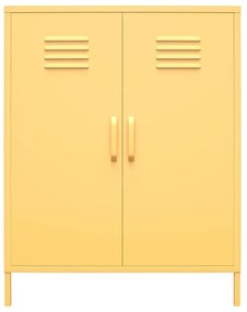 Жълт метален шкаф , 80 x 102 cm Cache - Novogratz