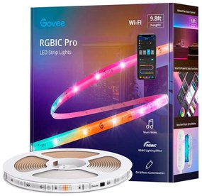 Govee - Wi-Fi RGBIC Smart PRO LED лента 3m - изключително издръжлив