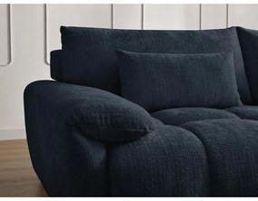 Тъмносин шенилов диван 264 cm Ivane – Bobochic Paris