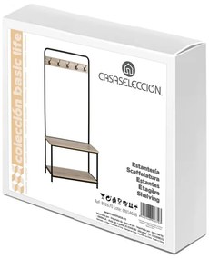 Черен естествен комплект за коридор в дъбов декор - Casa Selección