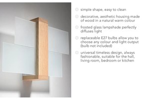 Стенна лампа Natural Leda - Sollux