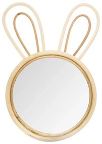 Детско огледало atmosphera Rabbit, Ратан, 37x24 cm