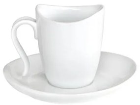 Horecano - Порцеланова чаша с чинийка 100мл ЕЛИПС (2348) - Китайски порцелан
