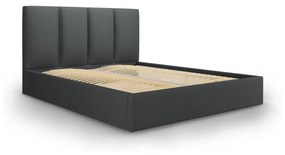 Тъмно сиво двойно легло , 180 x 200 cm Juniper - Mazzini Beds