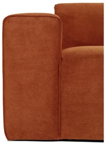Оранжев велурен диван 202 cm Sting - Scandic