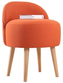 Пуф NIKI, Ø 46 см, оранжев