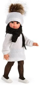 Asi - Кукла Сабрина с бяла рокля и черен шал, 40 см