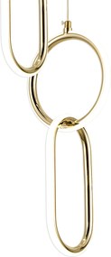 Висяща LED лампа G077-3CPR Gold
