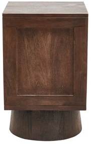 Тъмнокафяво нощно шкафче от масивно манго Crumble – WOOOD