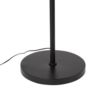 Модерна подова лампа черна вкл. LED димируем RGB с дистанционно управление - Sjors