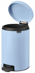 Кош за боклук с педал Brabantia NewIcon 1005532, 12 л, Плавно затваряне, Противоплъзгаща основа, Светлосин