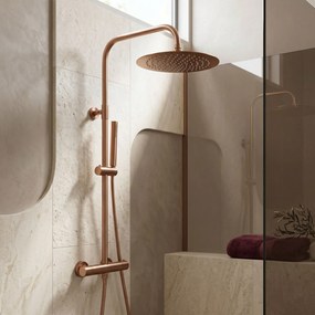 Кръгла душ глава REA JS-P014BRG 30cm Brush Copper