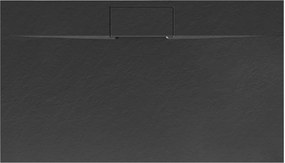 Корито за душ кабина Rea Bazalt long Black 80x120