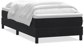 3315899 vidaXL Боксспринг легло с матрак, черно, 80x210 см, кадифе