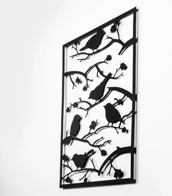 Метална декорация за стена 47x66 cm Branch &amp; Birds - Wallity
