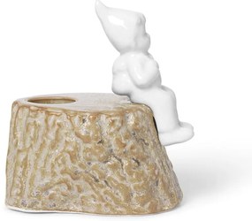 Коледен свещник, изработен от порцелан и фаянс, с дължина 9 см Christmas Tales - Kähler Design