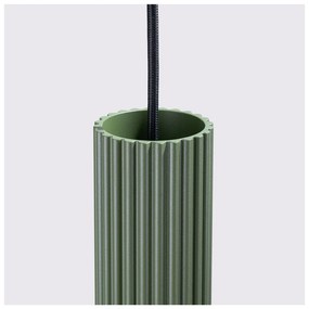 Зелено висящо осветително тяло Gleam – Sollux