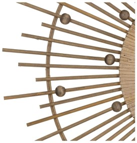 Стенно огледало бамбуково ø 70 cm Sol – Ixia