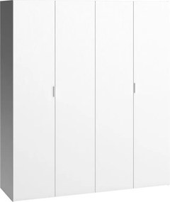 Гардероб 4 You 4-врата-White-180 x 57 x 206 cm.