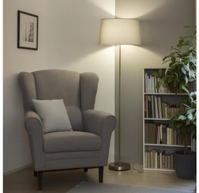 Brilagi - LED подова лампа CERIA 1xE27/40W/230V Ø 45 см сива/матов хром