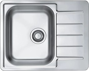 ALVEUS 1144603 - Кухненска мивка LINE 61,5x50 см, неръждаема стомана с сатенено покритие, без ексцентрик