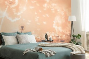 Тапет – Магически глухарчета на поляна Peach Fuzz