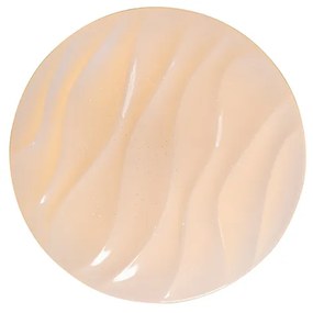 Таванна лампа бяла 38 см с LED с дистанционно управление - Damla