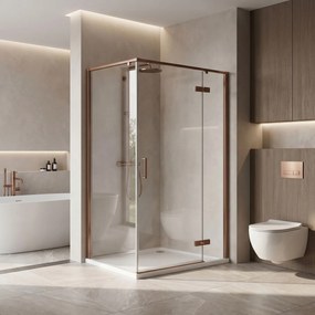 Душ кабина Rea Bruno 100x80 Brush Copper