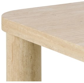 Бежова масичка за кафе от декор от мрамор 60x60 cm Solano – Actona