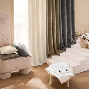 Бежово перде от шенил 140x260 cm Leo – douceur d'intérieur