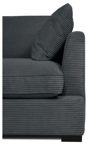 Сив диван от рипсено кадифе 132 cm Mobby – Scandic