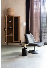 Тъмносиво кадифено кресло Bubba - Zuiver