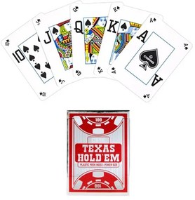 Cartamundi Карти за игра Texas Holdem, червено-черни