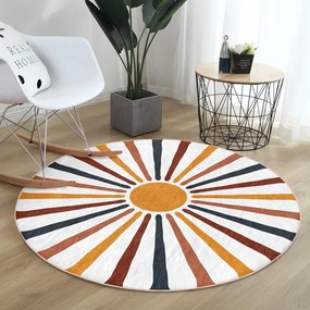 Кръгъл килим подходящ за пране и за прахосмукачки роботи ø 120 cm Comfort – Mila Home