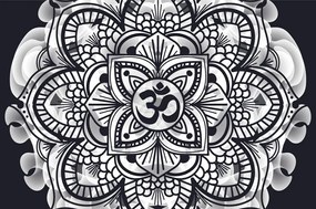 Тапет – Мандала на здравето в черно-бяло