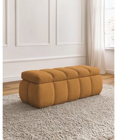 Пейка от букле в цвят жълта охра – Bobochic Paris