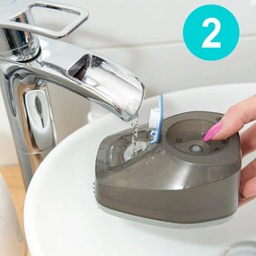 Уред за гладене с пара First Austria FA-5647-2, 1400W, 320 мл, 2 нива до 25 г/мин, Сухо гладене, Бял/син