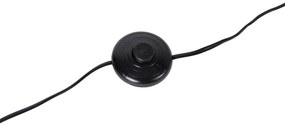 Модерна подова лампа месинг с мраморна основа - Kaso