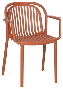 Теракотен пластмасов трапезен стол Alia – Ixia