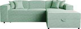 Ъглов диван Santos-Мента десен