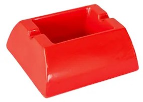Меламинов пепелник правоъгълен червен 10,6x9,2см CN-(7772-3) - Horecano