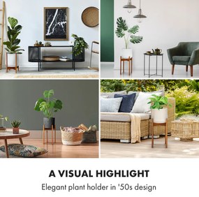 Fox & Fern Zeist, стойки за цветя, 2 височини, комбиниращи, слагат се една в друга дизайн, природни