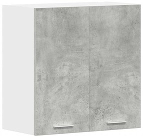 861228 vidaXL Кухненски стенен шкаф Бетон сив 60x31x60 cm Инженерна дървесина