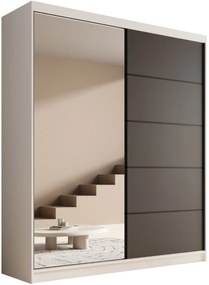 Плъзгащ се гардероб Shelvia 180-Leuko-Мауро