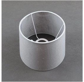 Универсален резервен абажур LAMA E27 15x19,5 см сив