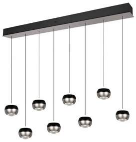 LED висящо осветително тяло в черен и сребрист цвят Orbit – Trio Select