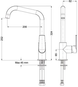 Кухненски кран Eurorama Klint 142515