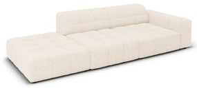 Кремав шезлонг (десен ъгъл) Chicago – Cosmopolitan Design