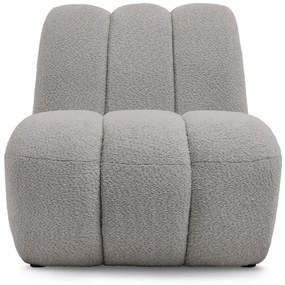 Светлосиво кресло от прежда с примки от букле Janissaire – Bobochic Paris